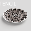 Stencil 010-MANDALA "P"